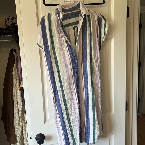 Old Navy | Dresses | Old Navy Stripe Linen Dress | Poshmark Old Navy | Dresses | Old Navy Stripe Linen Dress | Poshmark